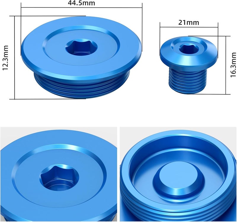 NICECNC Blue Engine Timing Screw Cover Cap Plug Compatible with Suzuki DRZ400E DRZ400S DRZ400 SM 2000-2024 Aluminum Timing Cover Screw Kit Compatible with Kawasaki KFX400 2003-2006 See Ftiemt - Image 5